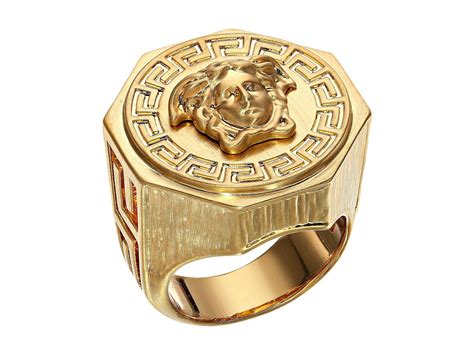 versace gold greek band ring|versace jewelry real gold.